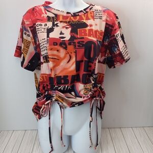 Roma Concept Fashion Magazine Graphic Top